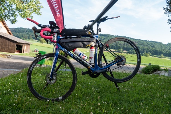 My bike setup with a frame pack and the top tube pack